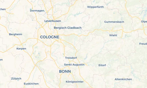 Regenradar Vorschaubild - Aktuelle Niederschläge in Rösrath und Umgebung