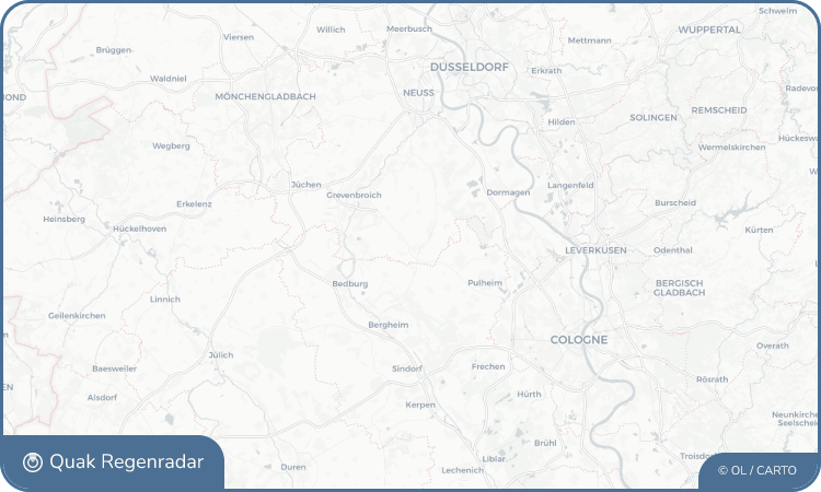 Regenradar-Widget für Rommerskirchen
