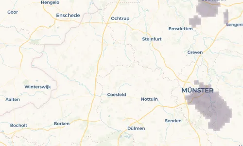 Regenradar Vorschaubild - Aktuelle Niederschläge in Rosendahl und Umgebung