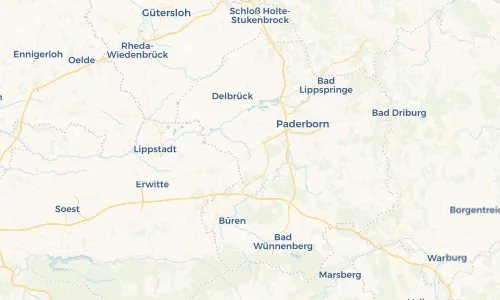 Regenradar Vorschaubild - Aktuelle Niederschläge in Salzkotten und Umgebung
