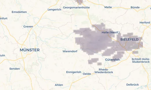 Regenradar Vorschaubild - Aktuelle Niederschläge in Sassenberg und Umgebung