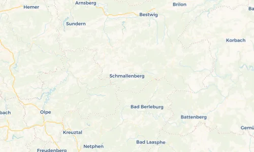 Regenradar Vorschaubild - Aktuelle Niederschläge in Schmallenberg und Umgebung