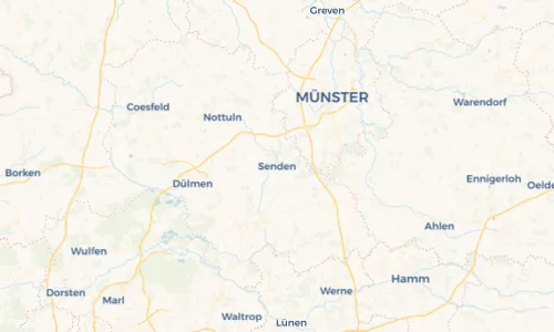 Regenradar Vorschaubild - Aktuelle Niederschläge in Senden und Umgebung