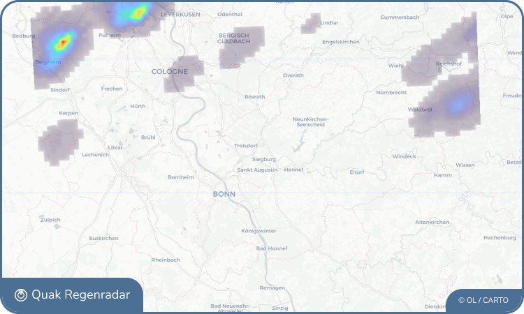 Regenradar-Widget für Siegburg