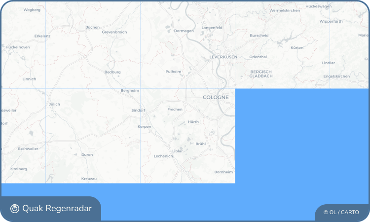 Regenradar-Widget für Sielsdorf