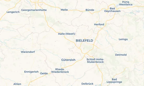 Regenradar Vorschaubild - Aktuelle Niederschläge in Steinhagen und Umgebung