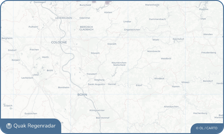 Regenradar-Widget für Straßen