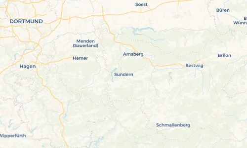 Regenradar Vorschaubild - Aktuelle Niederschläge in Sundern und Umgebung