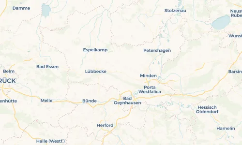 Regenradar Vorschaubild - Aktuelle Niederschläge in Unterlübbe und Umgebung