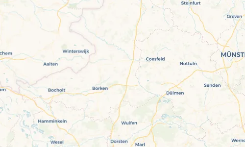 Regenradar Vorschaubild - Aktuelle Niederschläge in Velen und Umgebung