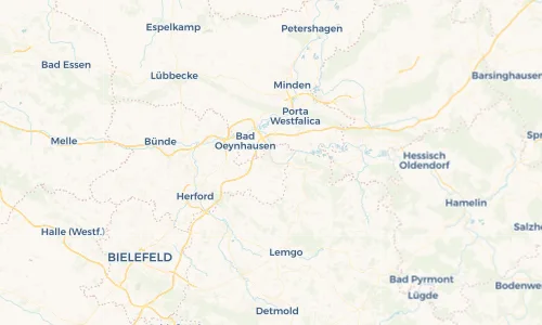 Regenradar Vorschaubild - Aktuelle Niederschläge in Vlotho und Umgebung