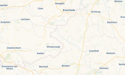 Regenradar Vorschaubild - Aktuelle Niederschläge in Vreden und Umgebung