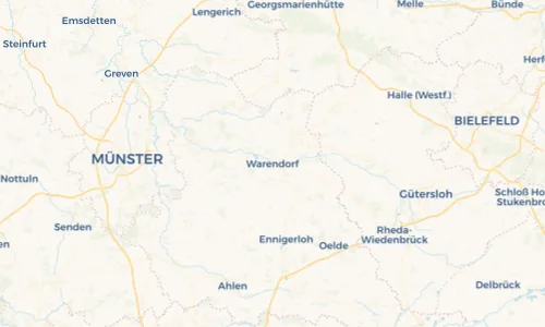 Regenradar Vorschaubild - Aktuelle Niederschläge in Warendorf und Umgebung