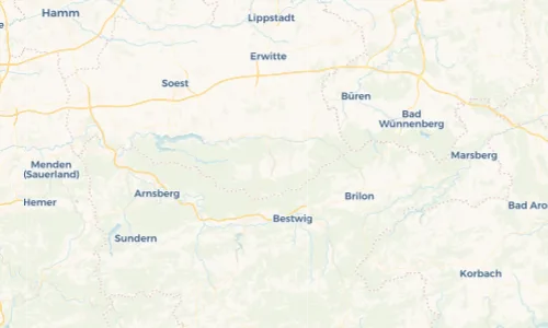 Regenradar Vorschaubild - Aktuelle Niederschläge in Warstein und Umgebung