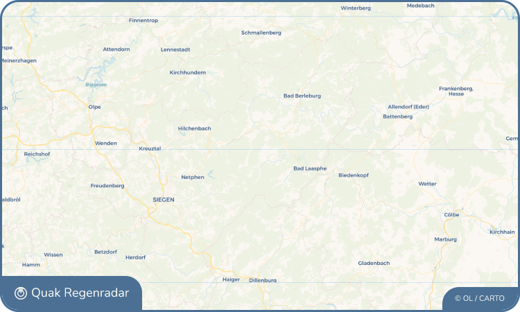 Quak Regenradar-Widget Weide