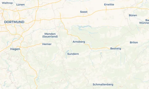 Regenradar Vorschaubild - Aktuelle Niederschläge in Wennigloh und Umgebung
