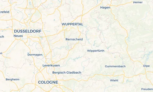 Regenradar Vorschaubild - Aktuelle Niederschläge in Wermelskirchen und Umgebung