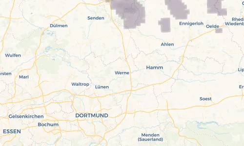 Regenradar Vorschaubild - Aktuelle Niederschläge in Werne und Umgebung