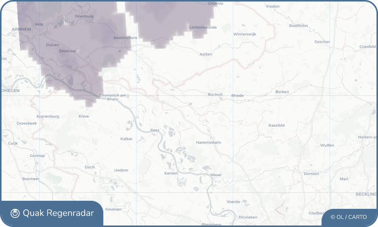 Regenradar-Widget für Wertherbruch