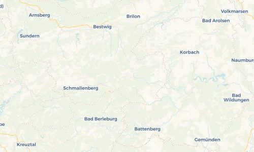 Regenradar Vorschaubild - Aktuelle Niederschläge in Winterberg und Umgebung