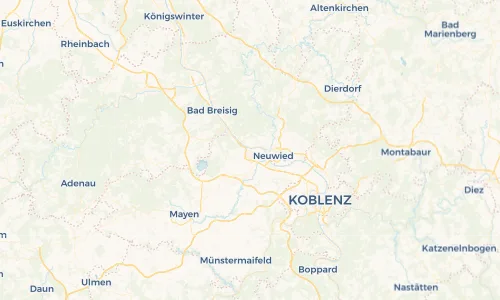 Regenradar Vorschaubild - Aktuelle Niederschläge in Andernach und Umgebung