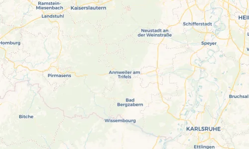 Regenradar Vorschaubild - Aktuelle Niederschläge in Annweiler am Trifels und Umgebung