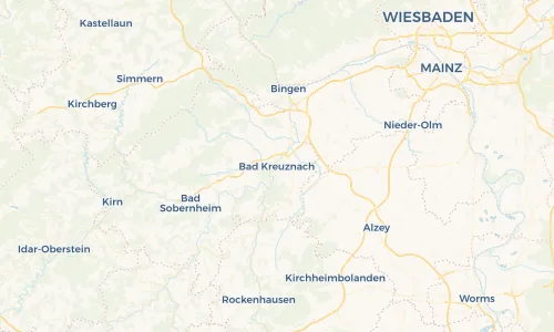 Regenradar Vorschaubild - Aktuelle Niederschläge in Bad Kreuznach und Umgebung
