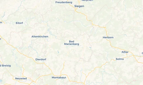 Regenradar Vorschaubild - Aktuelle Niederschläge in Bad Marienberg und Umgebung