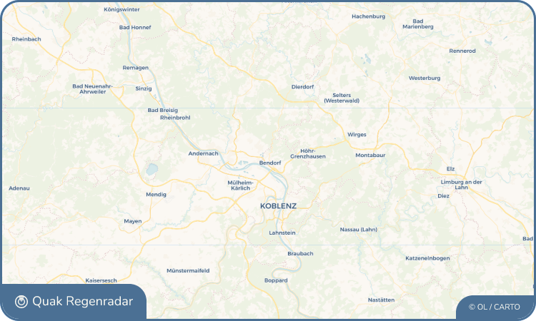 Quak Regenradar-Widget Bendorf