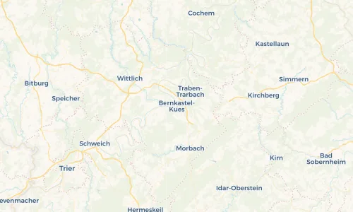 Regenradar Vorschaubild - Aktuelle Niederschläge in Bernkastel-Kues und Umgebung