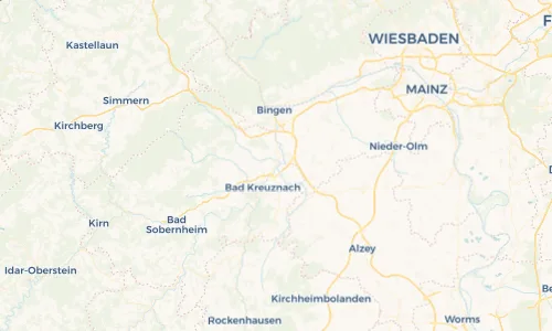 Regenradar Vorschaubild - Aktuelle Niederschläge in Bretzenheim und Umgebung
