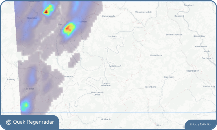Regenradar-Widget für Briedel