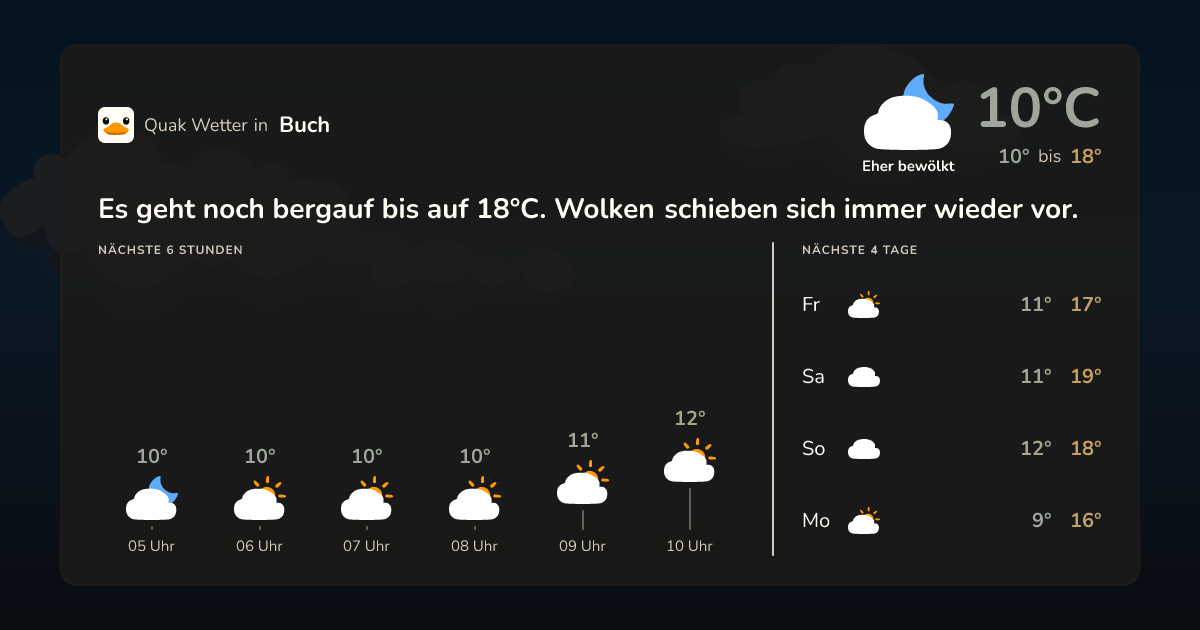 Quak Wetter-Widget Buch
