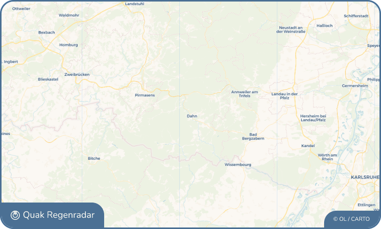 Quak Regenradar-Widget Dahn