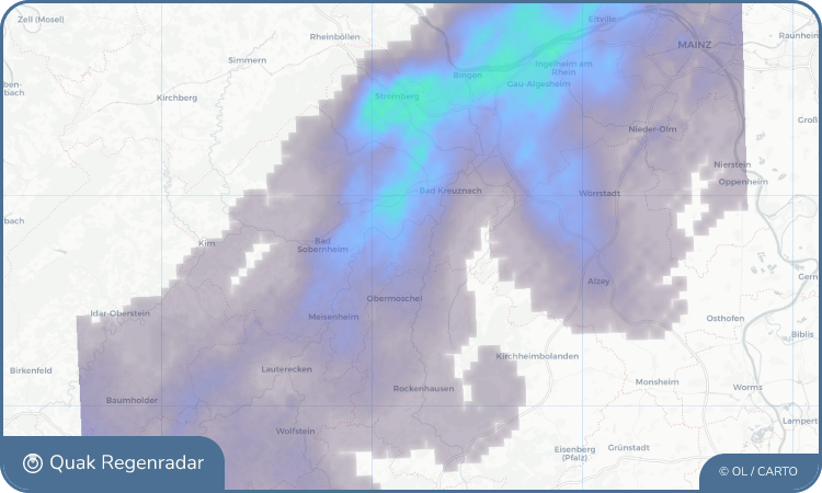 Regenradar-Widget für Feilbingert