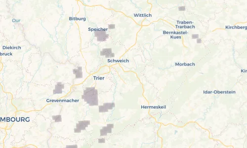 Regenradar Vorschaubild - Aktuelle Niederschläge in Fell und Umgebung