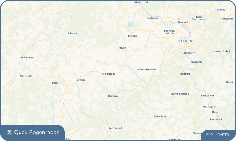 Quak Regenradar-Widget Gamlen