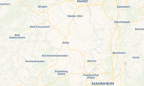 Regenradar Vorschaubild - Aktuelle Niederschläge in Gau-Heppenheim und Umgebung