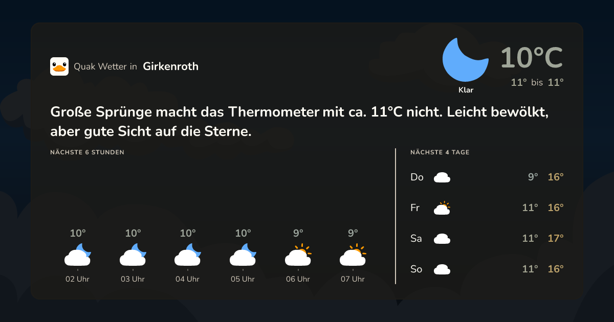 Quak Wetter-Widget Girkenroth