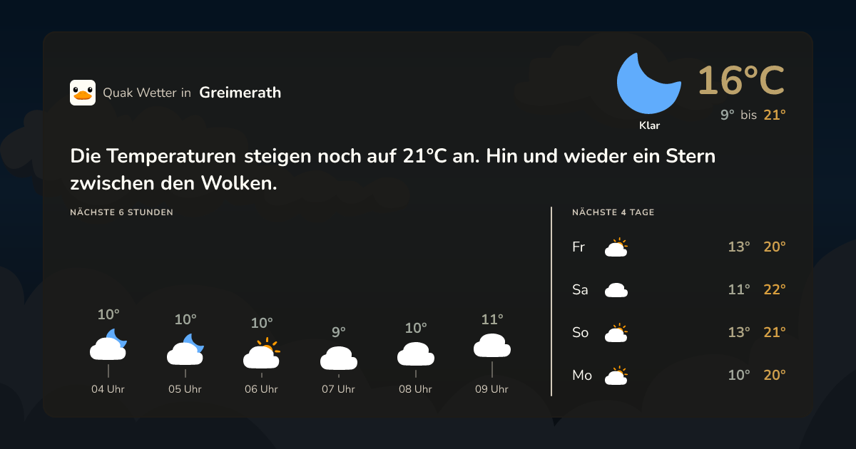 Quak Wetter-Widget Greimerath