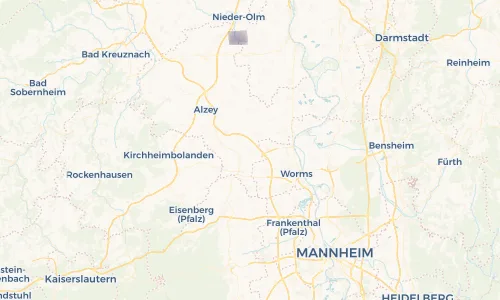 Regenradar Vorschaubild - Aktuelle Niederschläge in Gundheim und Umgebung