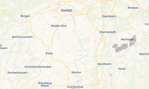 Regenradar Vorschaubild - Aktuelle Niederschläge in Guntersblum und Umgebung