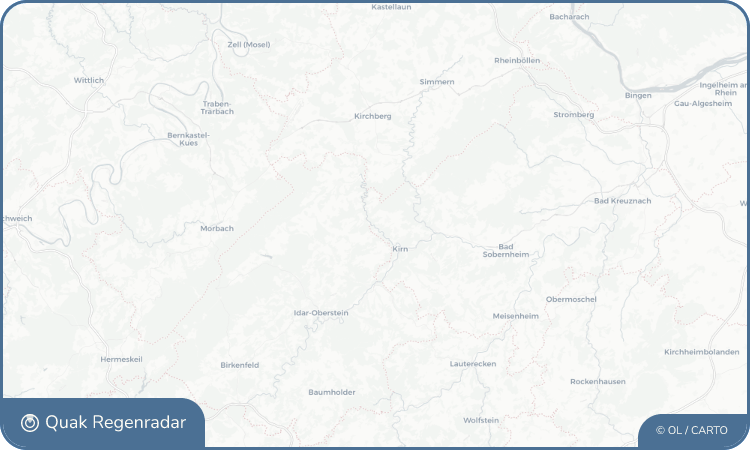 Regenradar-Widget für Hahnenbach