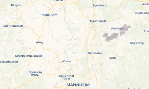 Regenradar Vorschaubild - Aktuelle Niederschläge in Hamm am Rhein und Umgebung