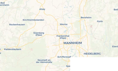Regenradar Vorschaubild - Aktuelle Niederschläge in Heßheim und Umgebung