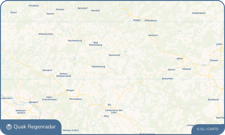 Quak Regenradar-Widget Irmtraut