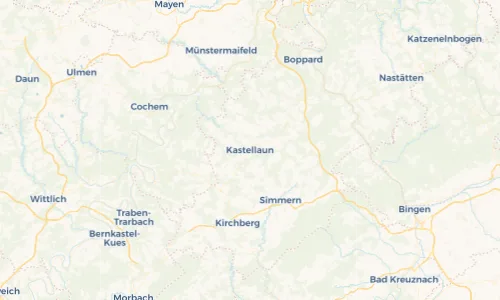 Regenradar Vorschaubild - Aktuelle Niederschläge in Kastellaun und Umgebung