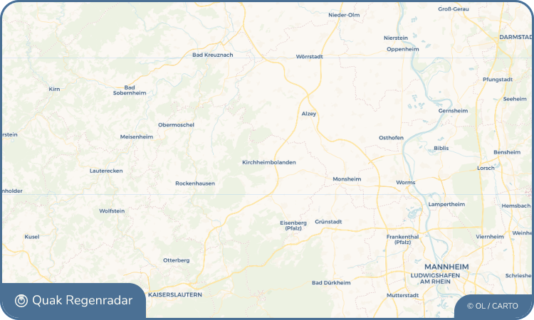 Quak Regenradar-Widget Kirchheimbolanden