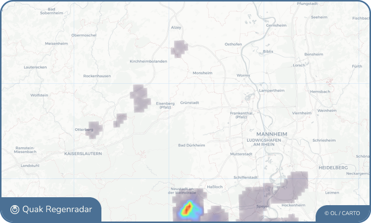 Regenradar-Widget für Kleinkarlbach
