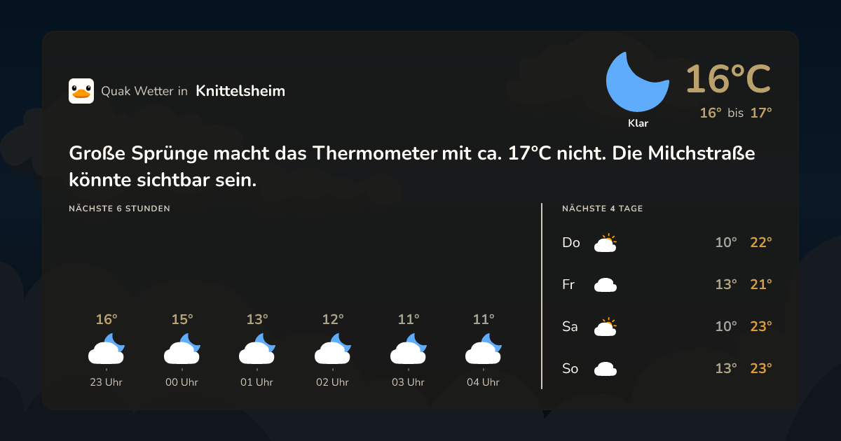 Quak Wetter-Widget Knittelsheim